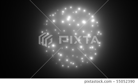 Flicker lights sphere in space - 3d modern backdrop for nightlife style, computer generated 3d Flicker lights sphere in space - 3d modern backdrop for nightlife style, computer generated 3d 55052390