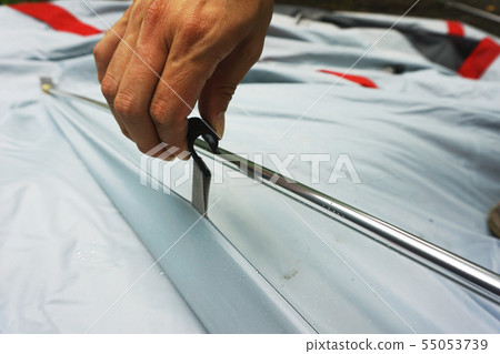 Camping tent installation procedure Camping tent installation procedure 55053739