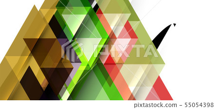Abstract triangle pattern, colorful backdrop. Presentation template. Modern textured shape. Trendy 55054398