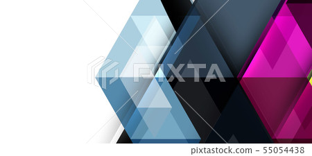 Modern mosaic triangle template background, great design for any purposes. Abstract geometric Modern mosaic triangle template background, great design for any purposes. Abstract geometric 55054438