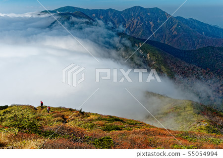 Clouds flowing from the Nasu mountain range, Sanbon-Sonbakada 55054994
