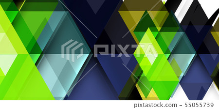 Modern mosaic triangle template background, great design for any purposes. Abstract geometric Modern mosaic triangle template background, great design for any purposes. Abstract geometric 55055739