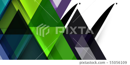 Abstract triangle pattern, colorful backdrop. Presentation template. Modern textured shape. Trendy Abstract triangle pattern, colorful backdrop. Presentation template. Modern textured shape. Trendy 55056109