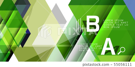 Modern mosaic triangle template background, great design for any purposes. Abstract geometric Modern mosaic triangle template background, great design for any purposes. Abstract geometric 55056111