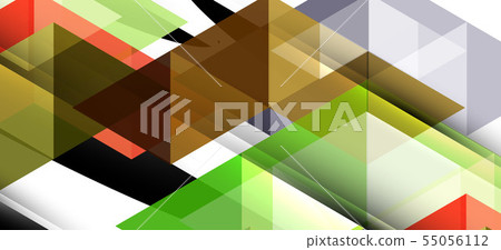 Abstract concept triangle graphic element. Technology background. Banner, poster template 55056112