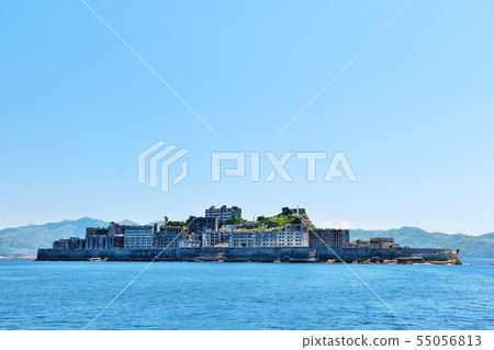 Nagasaki prefecture blue sky warship island Nagasaki prefecture blue sky warship island 55056813