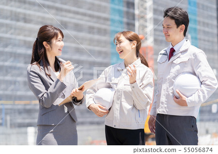 公寓建築工地 公寓建築工地 55056874