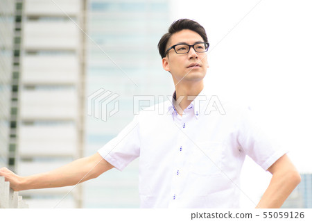 Businessman office casual cool biz 55059126