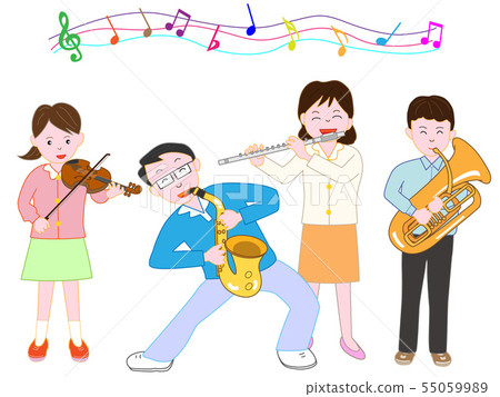 Family concert - Stock Illustration [55059989] - PIXTA