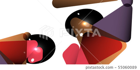 Triangle geometric background in trendy style on light background. Retro vector illustration Triangle geometric background in trendy style on light background. Retro vector illustration 55060089