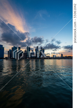 Singapore Sunset HDR Image 55061042