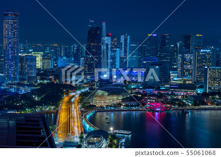 Night view of Singapore Night view of Singapore 55061068
