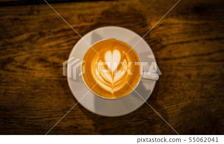 Cafe Latte Latte Art 55062041