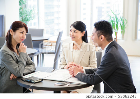 會議會議婦女男性營業所 55062245