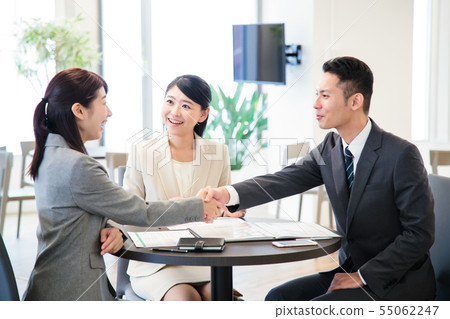 會議會議婦女男性營業所 55062247