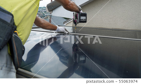 Exterior roof work 55063974