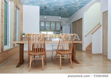 Dining table (LDK inventory indoor indoor room apartment house detached house copy space) 55064980