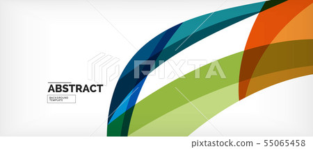 Colorful wave lines abstract background, color line for business or techno presentation Colorful wave lines abstract background, color line for business or techno presentation 55065458