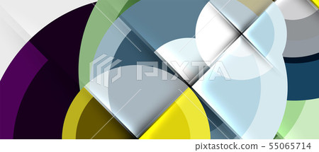 Geometric design abstract background - circles 55065714
