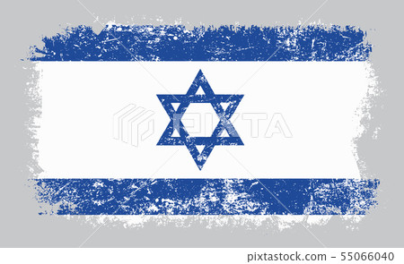 Grunge old flag of Israel vector illustration 55066040