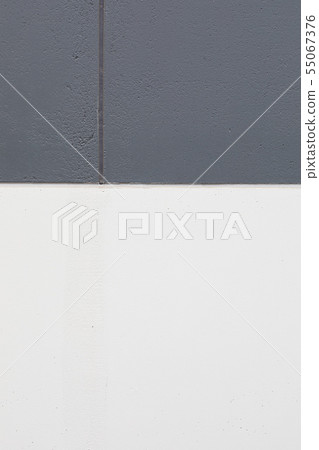 Clean new building wall exterior black and white line 55067376
