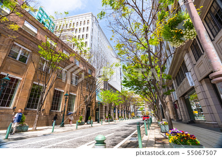 <Hyogo Prefecture> Cityscape of Kobe former settlement 55067507