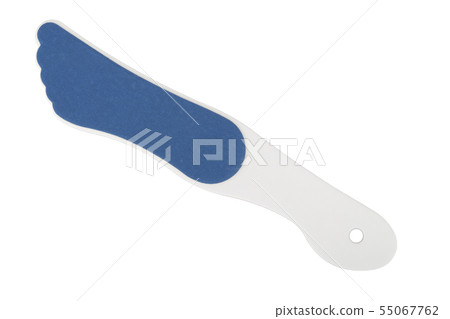 Plastic foot file isolated on white background Plastic foot file isolated on white background 55067762