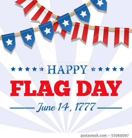 Flag Day background. USA patriotic template with 55068097