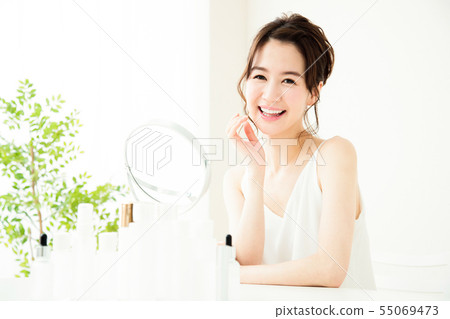 Beauty woman skincare beauty young woman Beauty woman skincare beauty young woman 55069473
