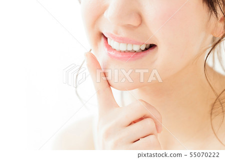 Beauty Woman Dental Whitening Oral Care Skin Care Beauty Young Woman Beauty 55070222