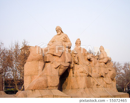 The image of the origin of the silk road in Xi'an 55072465