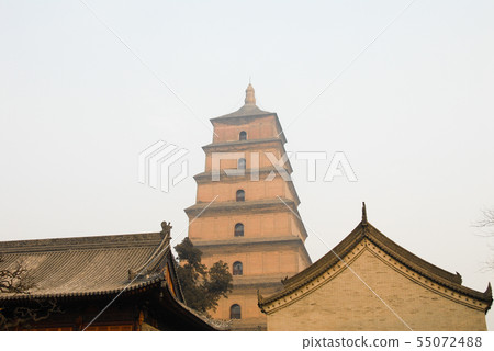 早上的大塔（中國，西安） 55072488