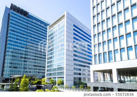 Scenery of office town 55072636