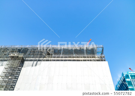 Construction site of condominium / building 55072782