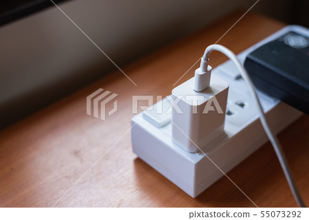 close up of battery mobile chager close up of battery mobile chager 55073292