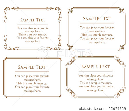 Gorgeous and luxurious frame template Antique decoration material 55074239