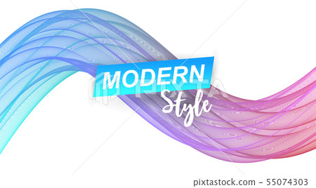 Colorful Amplitude wave on a white background 55074303