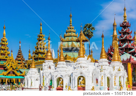Shwedagon Pagoda Yangon in Myanmar Shwedagon Pagoda Yangon in Myanmar 55075143