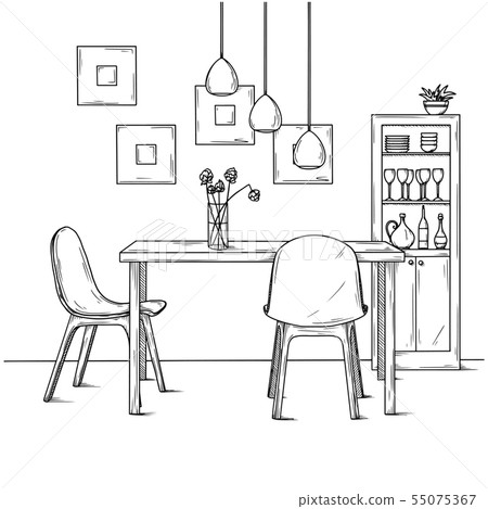 Part of the dining room. 55075367