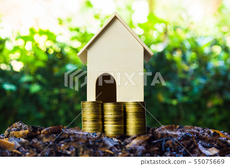 Property investment concepts. A small house model Property investment concepts. A small house model 55075669