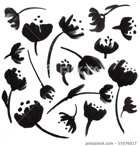 Hand Drawn Floral Doole Set 55076017