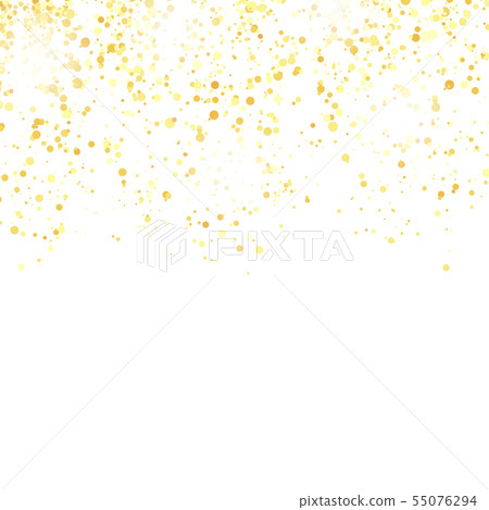 Gold Confetti Pattern Isolated on White Background Gold Confetti Pattern Isolated on White Background 55076294
