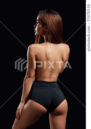 Beautiful ass of a sexy slim girl in black underwear Beautiful ass of a sexy slim girl in black underwear 55076536