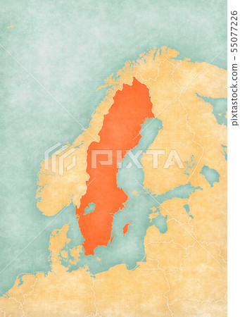 Map of Scandinavia - Sweden Map of Scandinavia - Sweden 55077226
