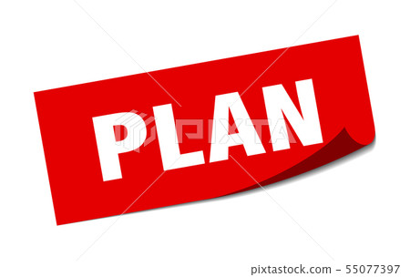 Plan Paper Sign plan sticker. plan square isolated sign. plan - Stock Illustration ...