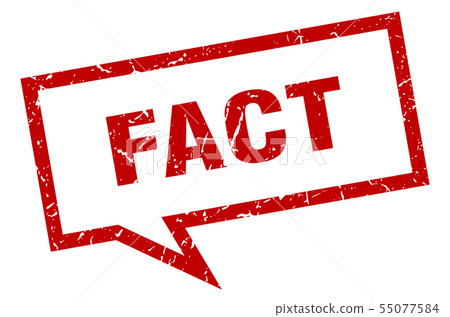 fact sign. fact square speech bubble. fact-插圖素材 [55077584] - PIXTA圖庫