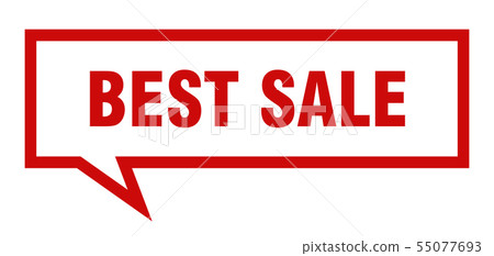 best sale sign. best sale square speech bubble. 55077693