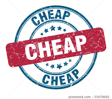 cheap stamp. cheap round grunge sign. cheap - Stock Illustration