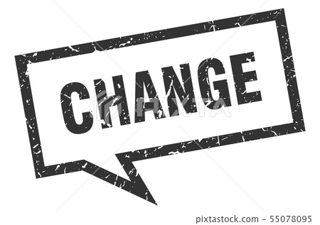 change sign. change square speech bubble. change 55078095