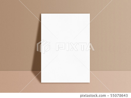Paper A4 photo mockup. Empty paper photo mockup. 55078643